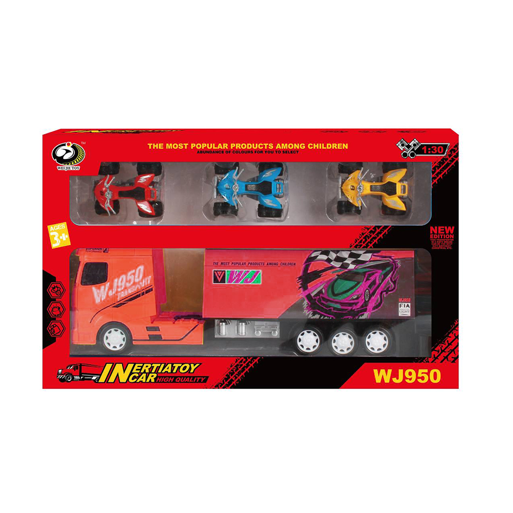 A/2 Friction Container Van with 3 ATV