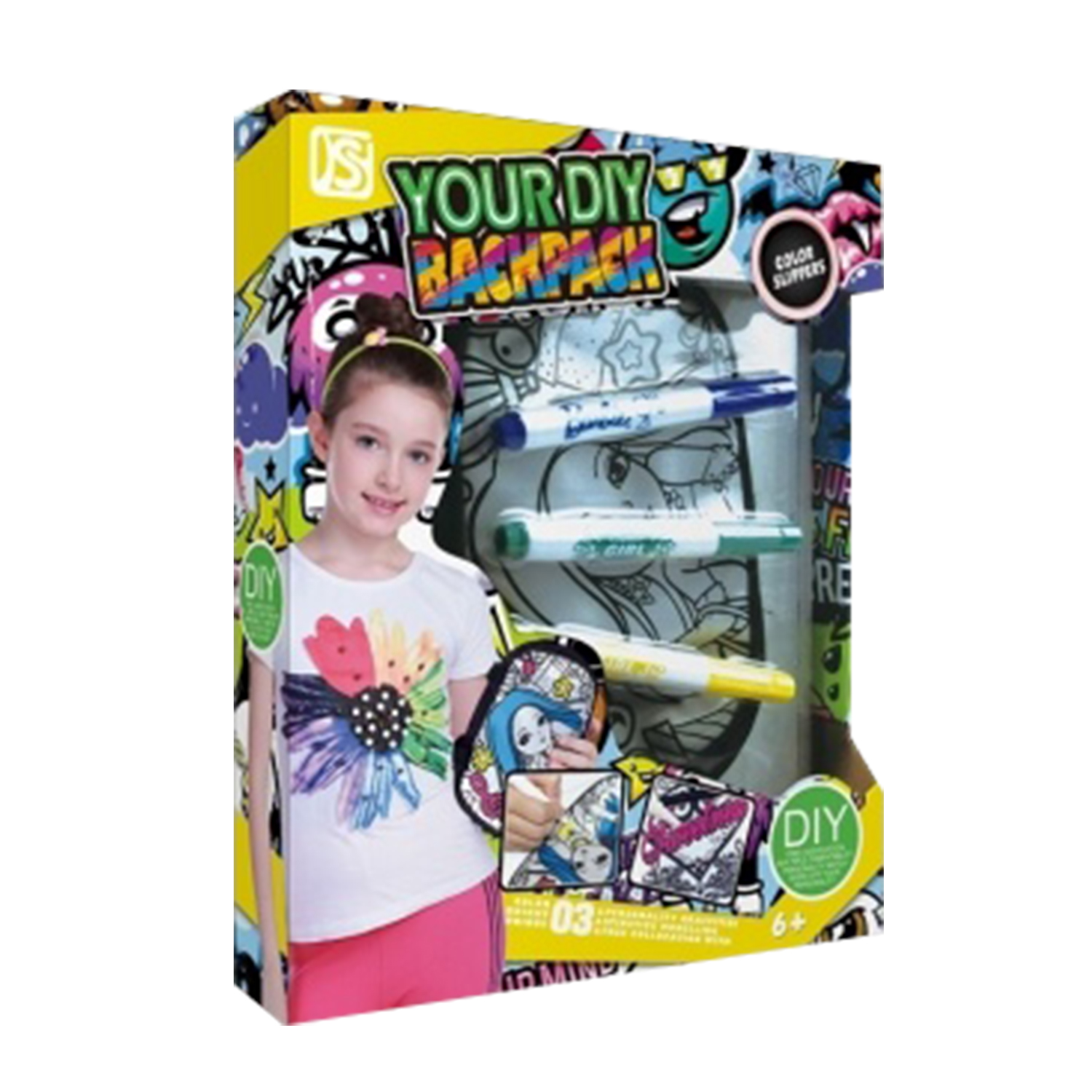 DIY Paint Coloring Shoulder Bag