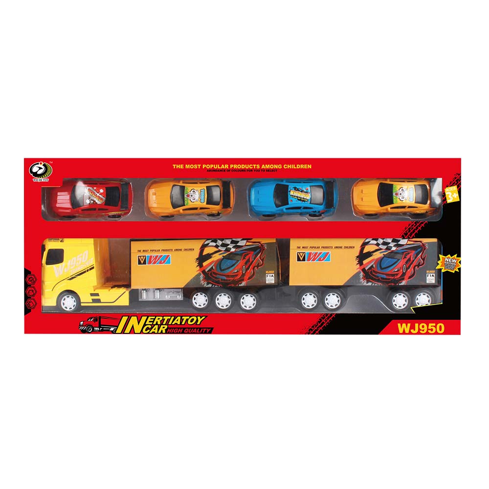 A/2 Friction Container Van with 6 Cars