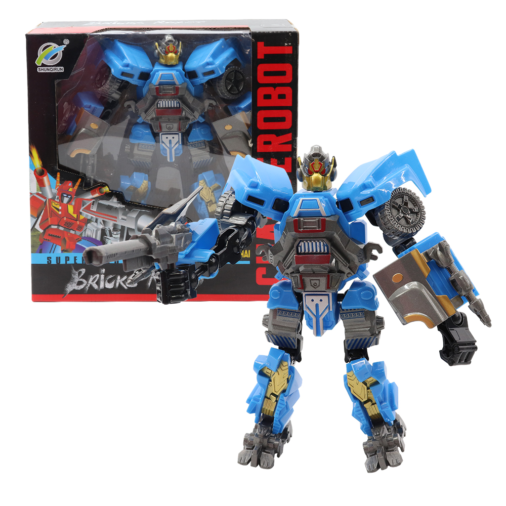 Super Hero Bricks Blue Robot