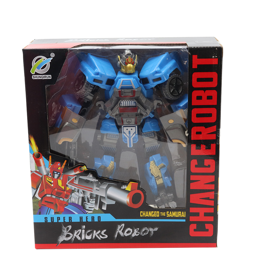 Super Hero Bricks Blue Robot