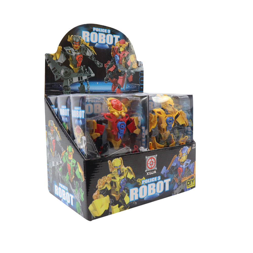 6pcs Police Robot in Display Box