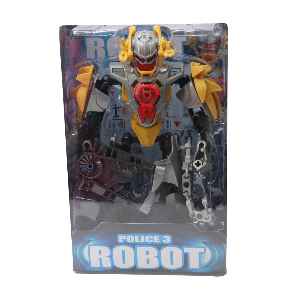 6pcs Police Robot in Display Box
