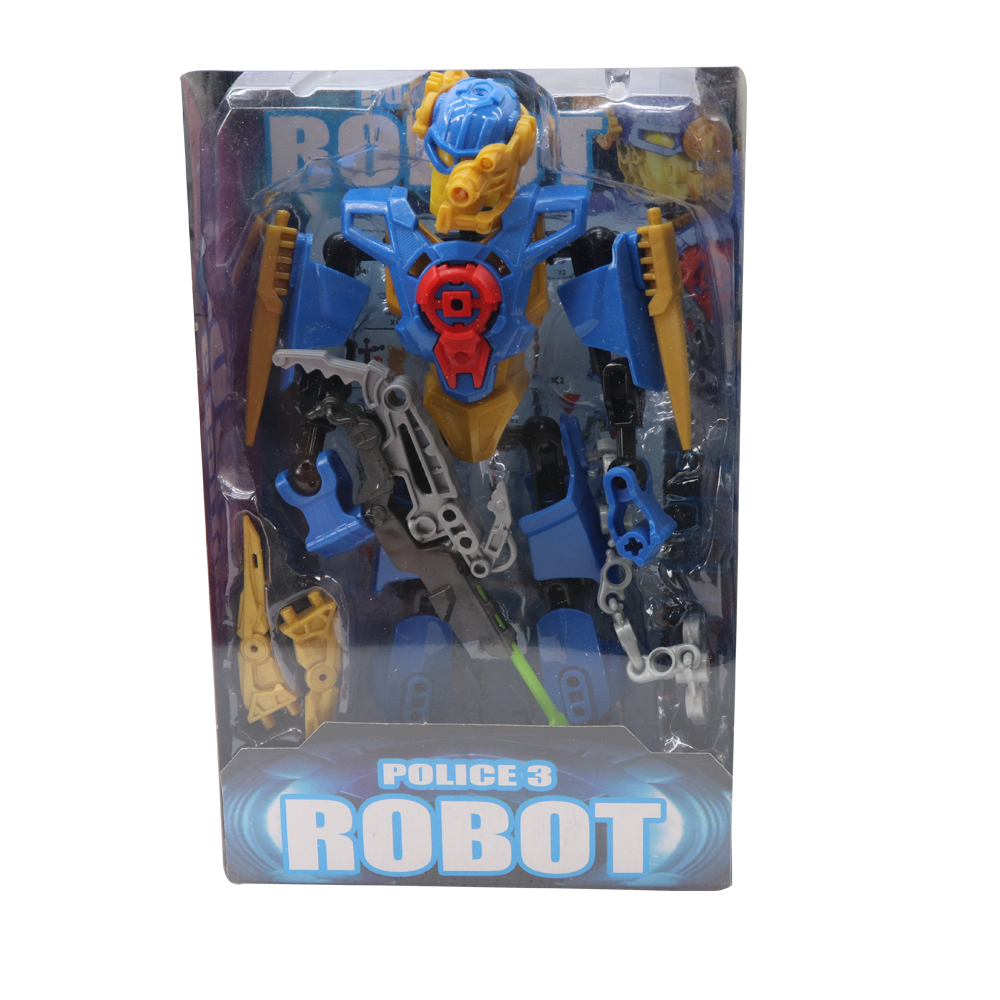 6pcs Police Robot in Display Box