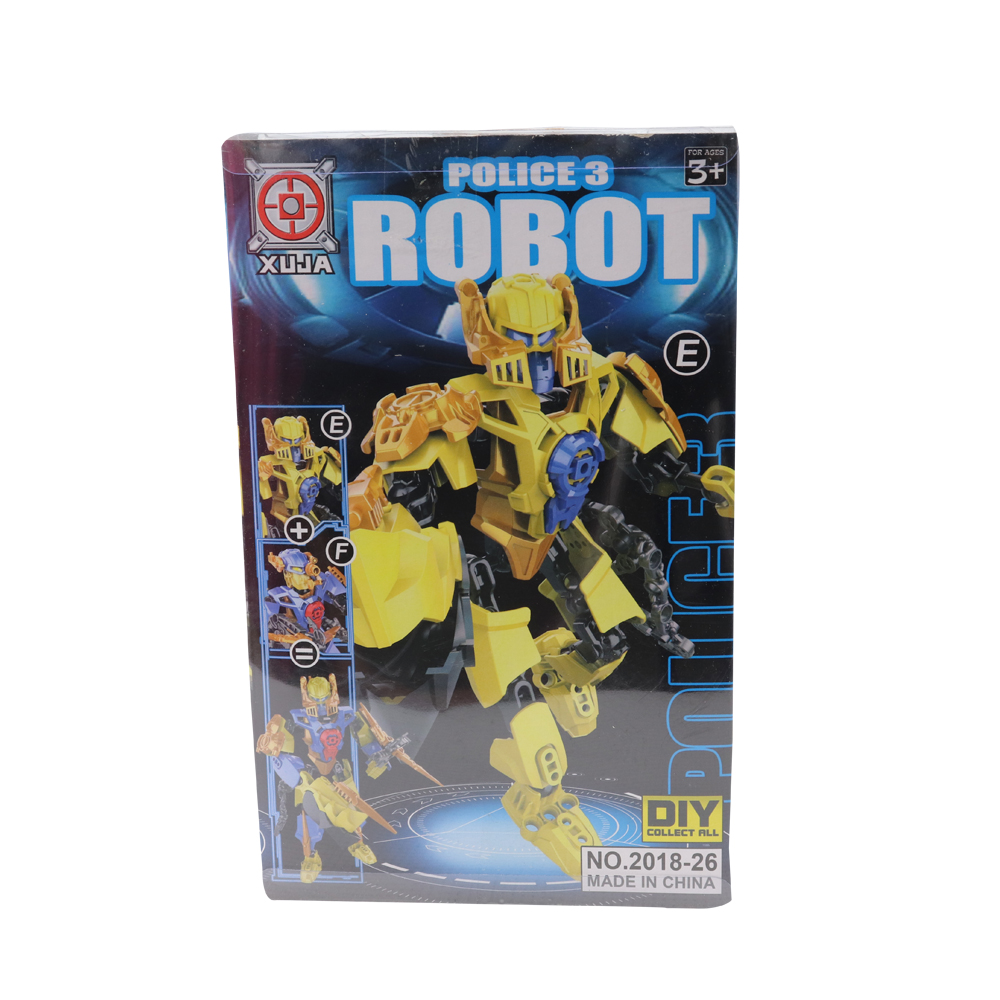 6pcs Police Robot in Display Box