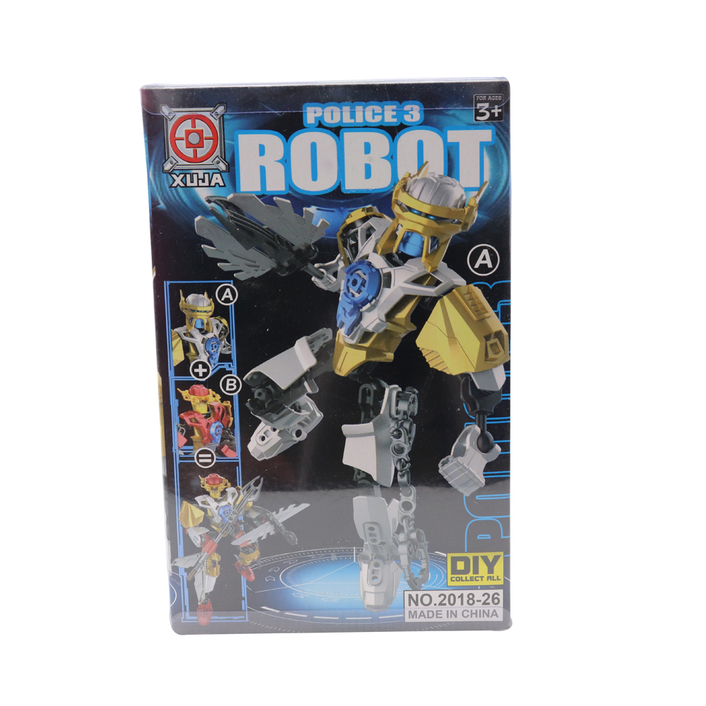 6pcs Police Robot in Display Box