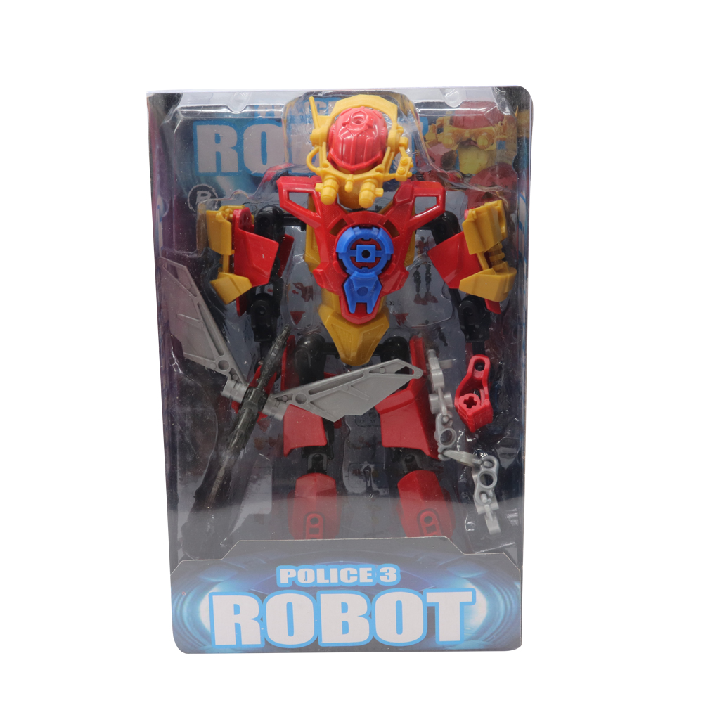 6pcs Police Robot in Display Box