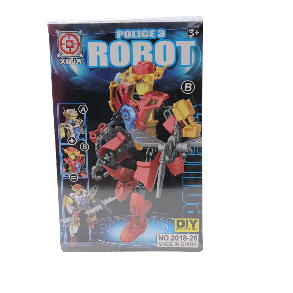 6pcs Police Robot in Display Box