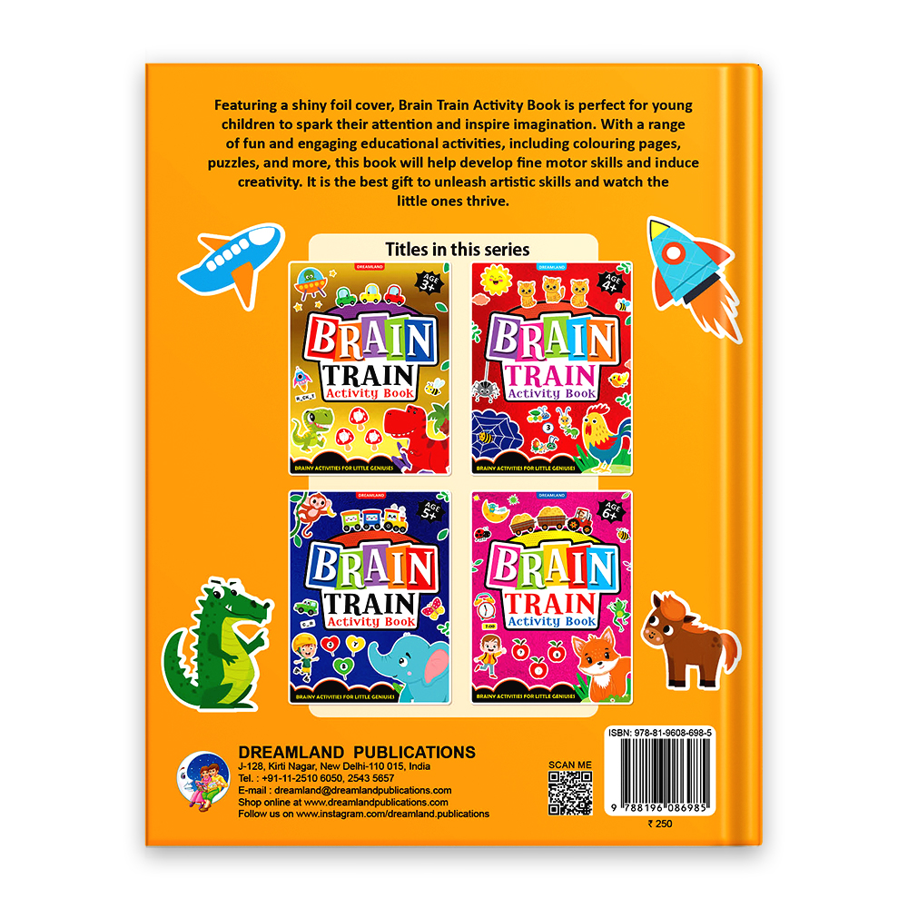 Brain Train Activity Book for Kids Age3+