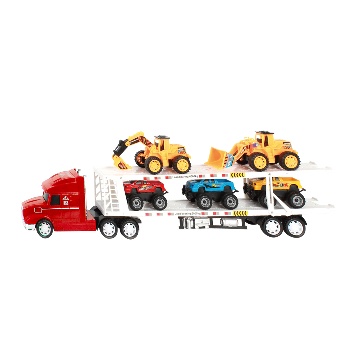 Friction Trailer Truck with 5pcs Car
