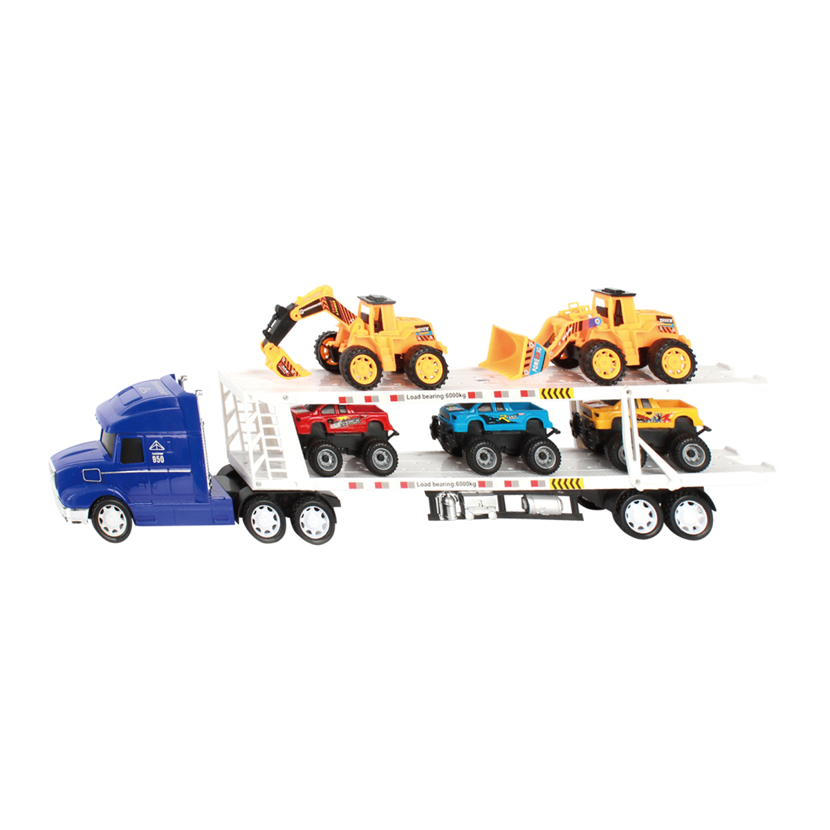 Friction Trailer Truck with 5pcs Car