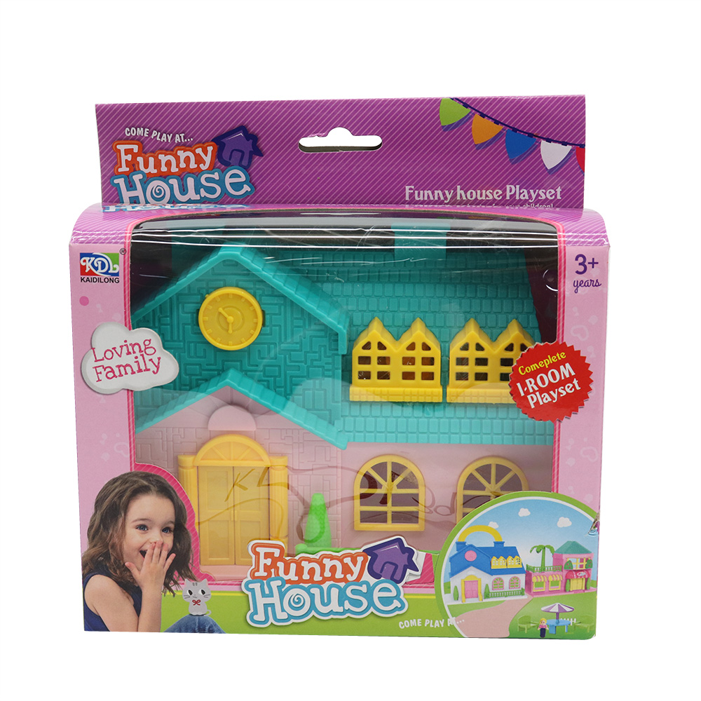 Blue and Pink Doll House