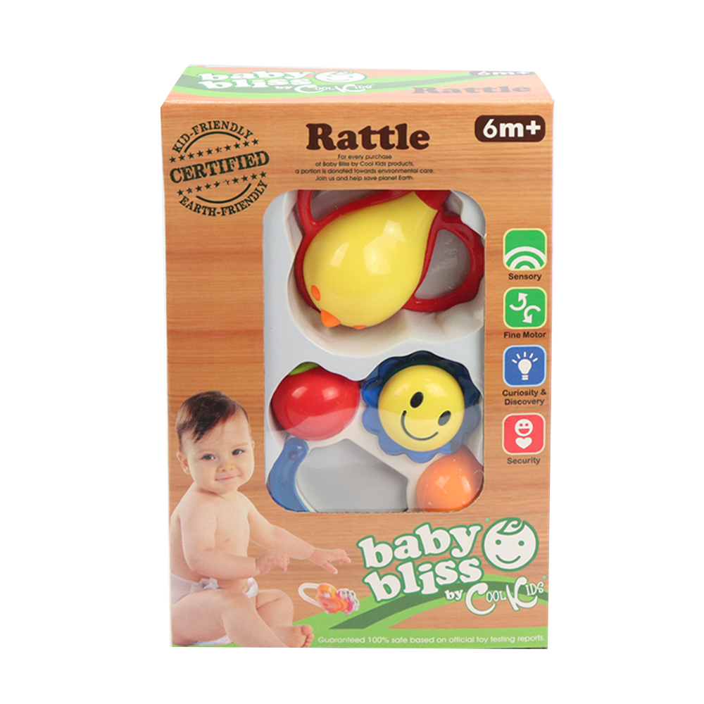 Baby Bliss 2in1 Sun and Colorful Rattle
