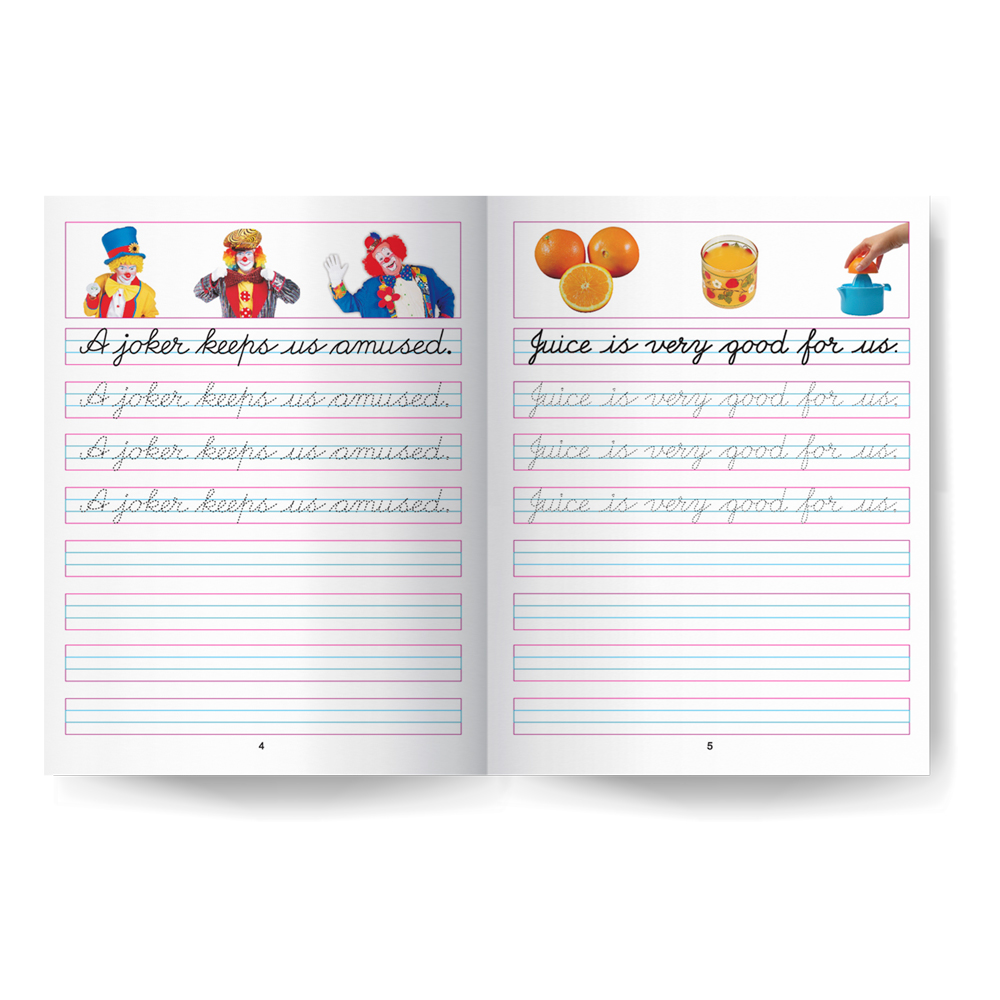 Cursive Writing Book (Sentences) Part 4