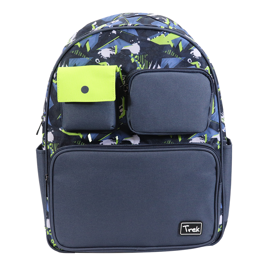 Trek Valor Navy Blue/Neon 17" Backpack