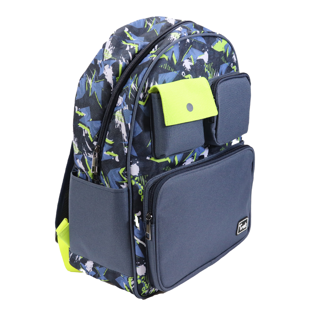 Trek Valor Navy Blue/Neon 17" Backpack