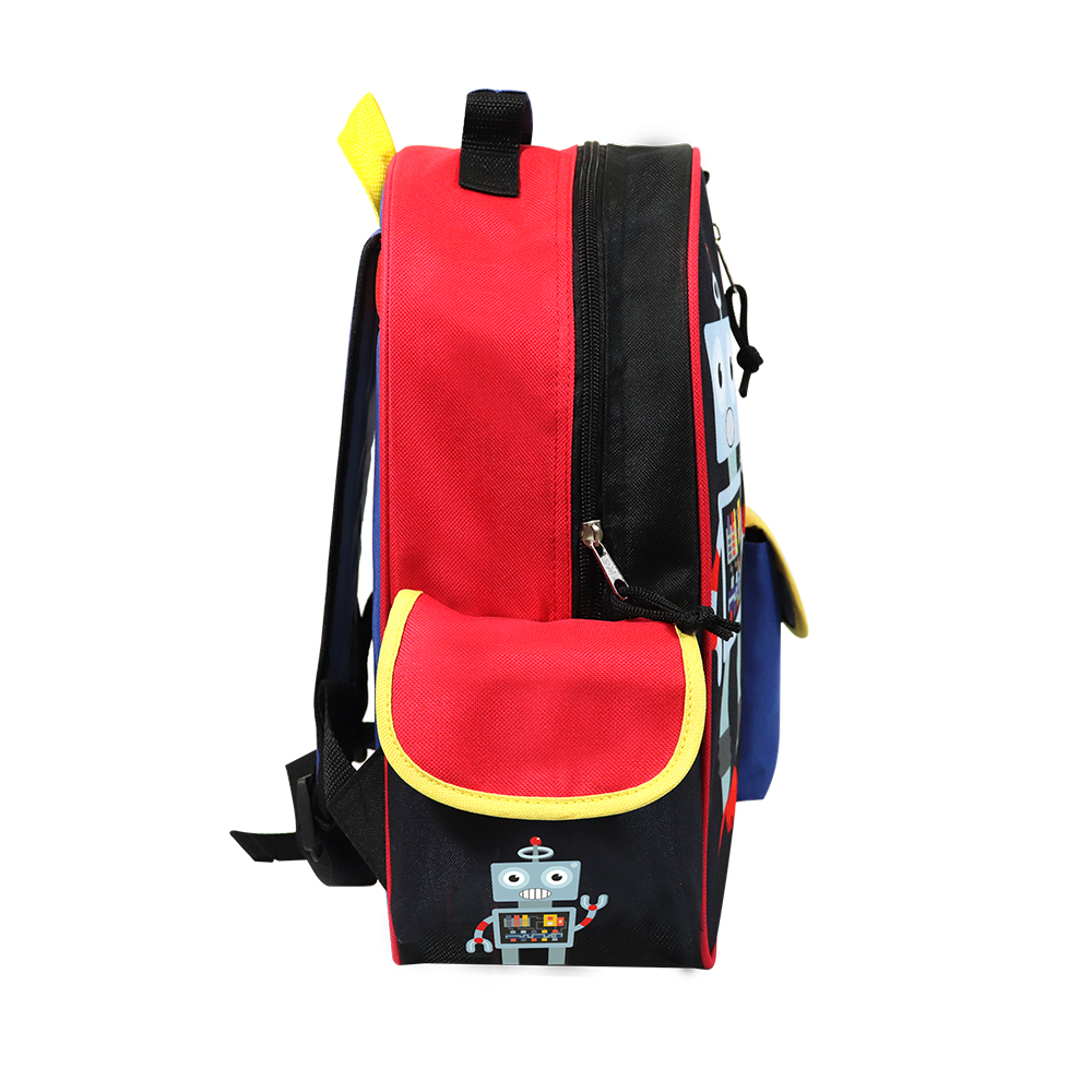 14in Back Pack Robot - Black/Red