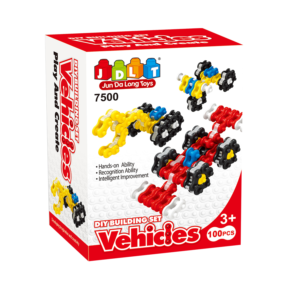Educational Vehicle Chain Set, 100pcs