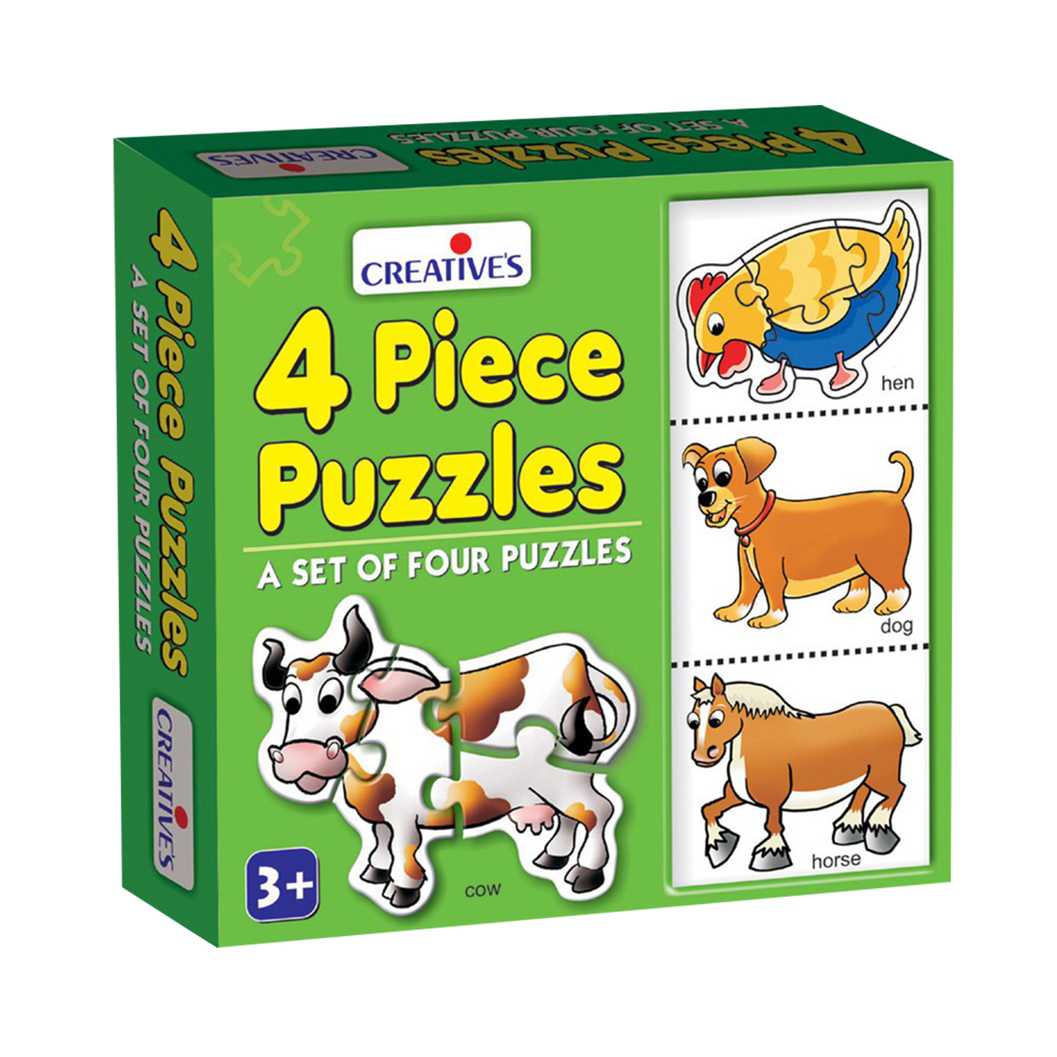 4 Piece Animal Puzzles