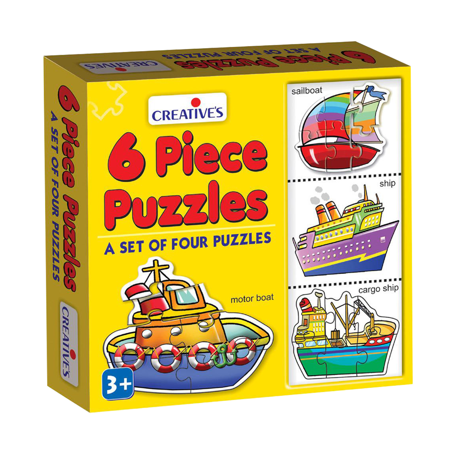 6 Piece Water Vehicles Puzzles