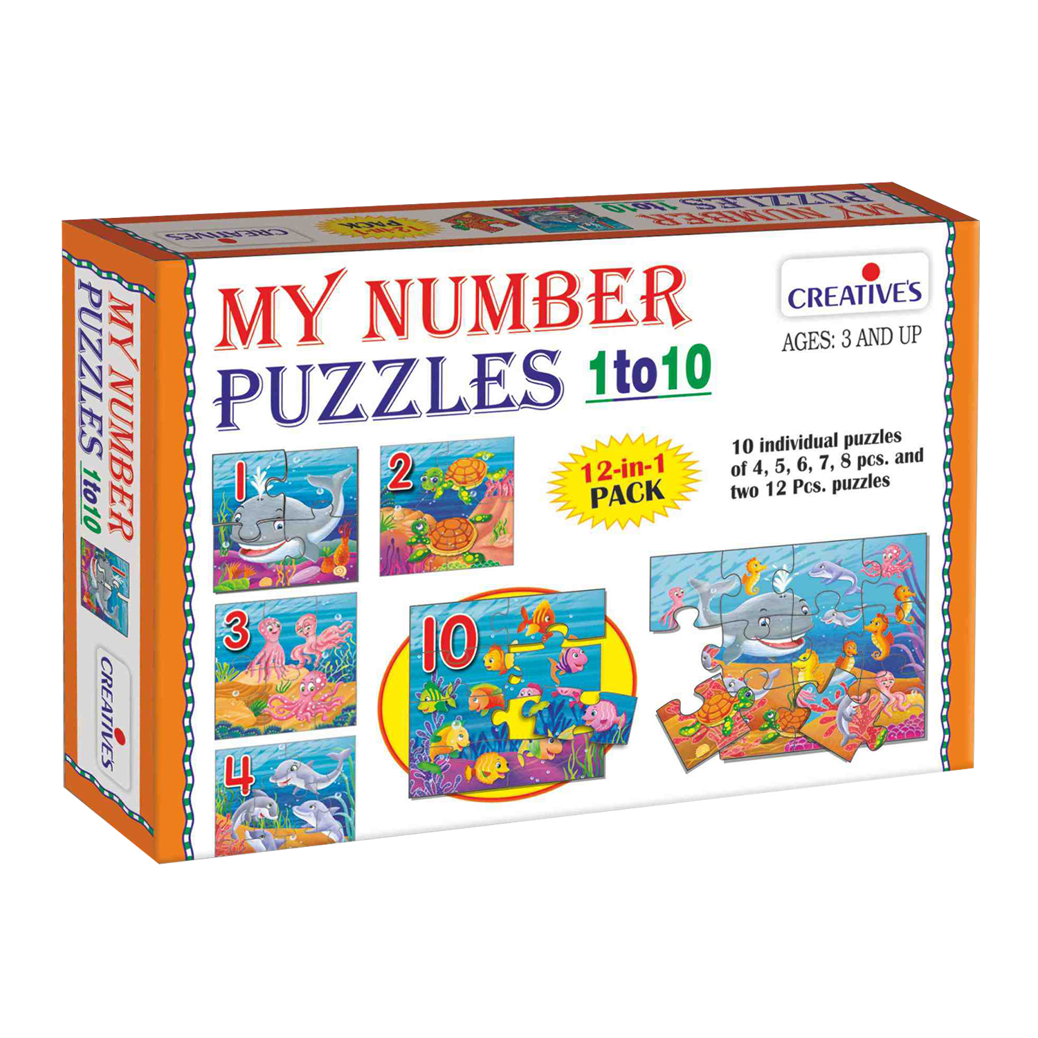 My Number Puzzles 1 to 10