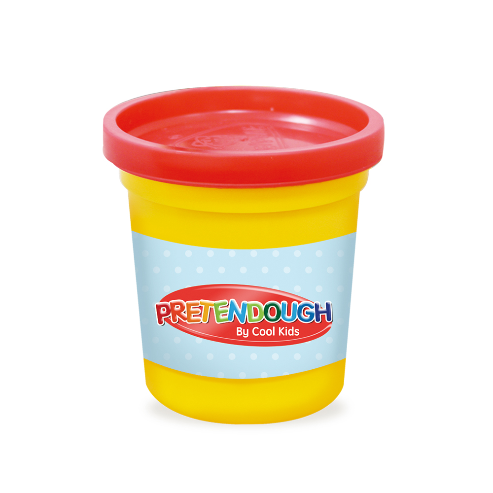 Pretendough 4 Tubs Multicolored Dough