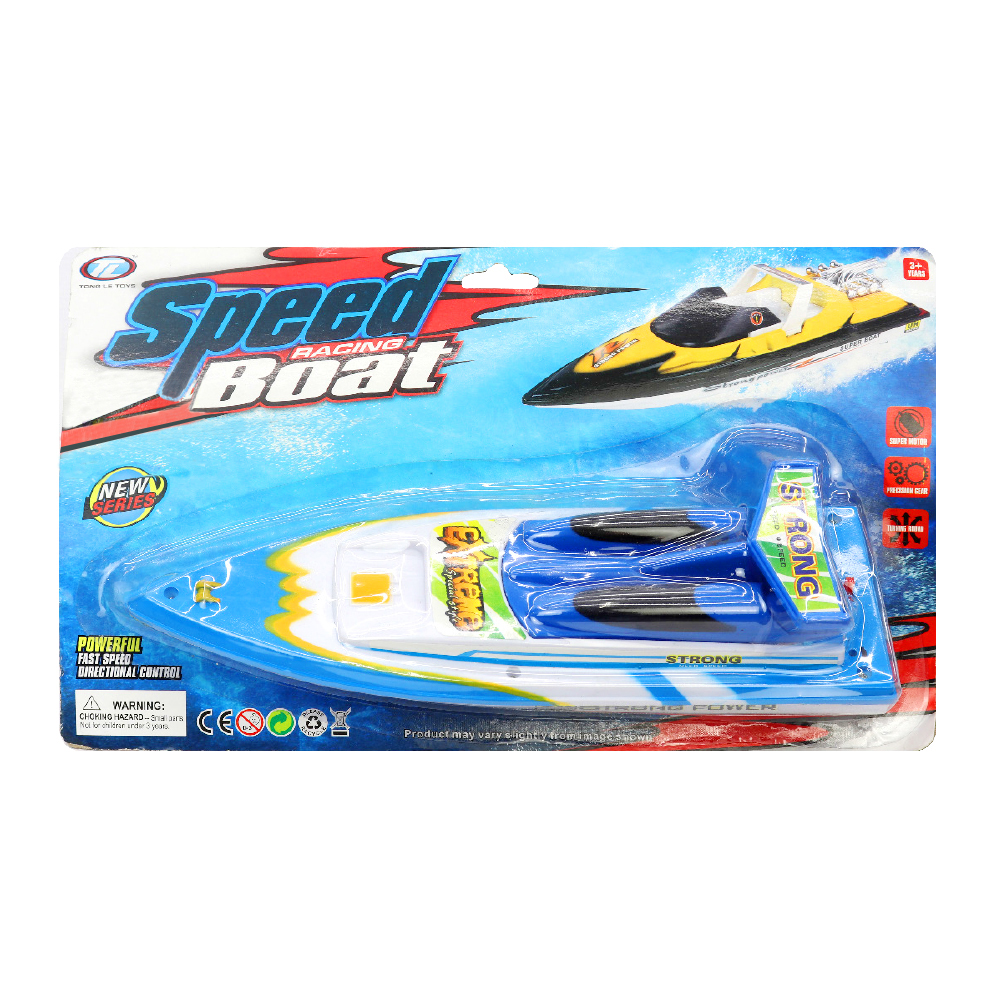 Speedboat Toy Racing Boats Blue Battery Operated Speed Boat For